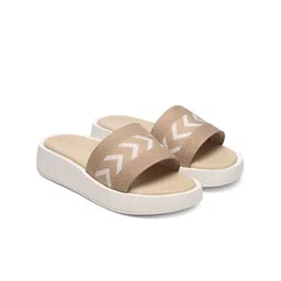 GNIST Textured Open Toe Flatform Heels image 5
