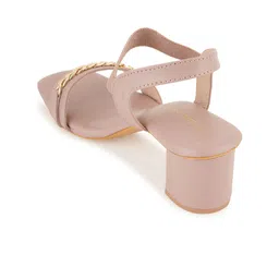 HEELSNFEELS Embellished Block Heels With Backstrap image 3