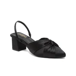 VALIOSAA Pointed Toe Knotted Mules With Backstrap image 3