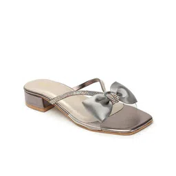 Anouk Embellished Block Heels With Bows image 2