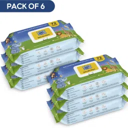 Baby Wipes – Soft, Safe & Gentle Care | Pack of 6 | 72 Wipes-image-50