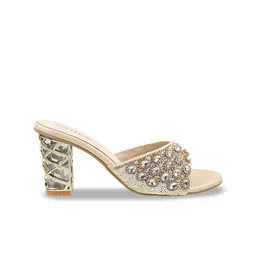 Mochi Embellished Open Toe Block Heels image 2