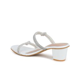 Shezone Embellished Open Back Block Heels image 2