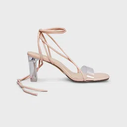 20Dresses Lace-Up Open Toe Block Heels image 5