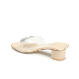 Retro Walk Embellished Open Toe Block Heels image 5