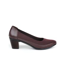 Shezone Textured Block Heel Pumps image 5