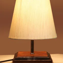 Devansh Off White Textured Table Lamp image 2