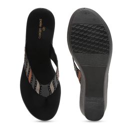 pelle albero Embellished Open Toe Wedges image 5