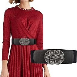 Women Party, Formal, Evening, Casual Black Artificial Leather Belt-image-9