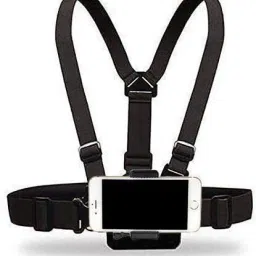 CHG Adjustable Celphone Selfie Chest Mount Harness Strap with Phone Clip Holder121 Strap-34