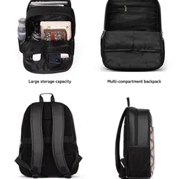 ZOUK Kovil Printed Water Resistance Backpack Up to 16 inch image 5