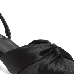 VALIOSAA Pointed Toe Knotted Mules With Backstrap image 2