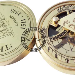 Brass Sundial Compass Compass-image-43