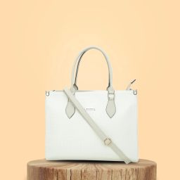 Women White Tote-image-2