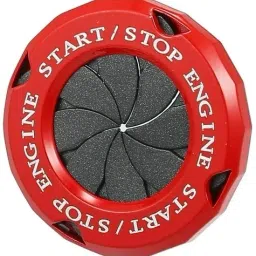 1pcs Car Push Start Button Cover Spin Ignition Cap Black Red Car Dashboard Cover-23