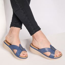 Shezone Colourblocked Wedge Pumps-44