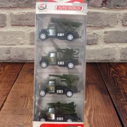 Exclusive Auto World Military, Die-Cast Vehicle Set 1.55 Scale,Pack of 4-image-94