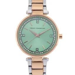 French Connection Women Embellished Dial & Bracelet Style Straps Analogue Watch FCU4RTM-48