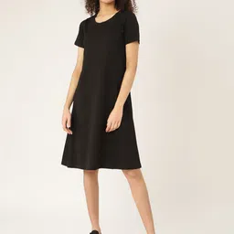 BRINNS Black A-Line Midi Dress-image-42