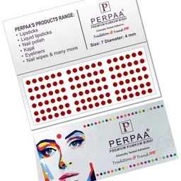 PERPAA Set of 2 Maroon Velvet Kumkum Bindi Box with 15 Flaps Each - Size 7 image 3