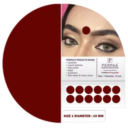 PERPAA Set of 2 Maroon Velvet Kumkum Bindi Box with 15 Flaps Each - Size 1 image 5