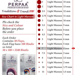 PERPAA Set of 2 Maroon Velvet Kumkum Bindi Box with 15 Flaps Each - Size 7 image 4