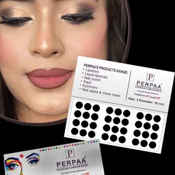 PERPAA Set of 2 Black Velvet Kumkum Bindi Box with 15 Flaps Each - Size 3 image 3