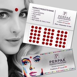 PERPAA Set of 2 Maroon Velvet Kumkum Bindi Box with 15 Flaps Each - Size 04 image 4