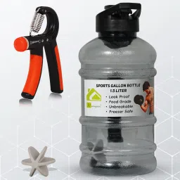 Combo Pack of Gym Bottle & Hand Gripper for Workout Fitness Accessory Kit Kit-image-63