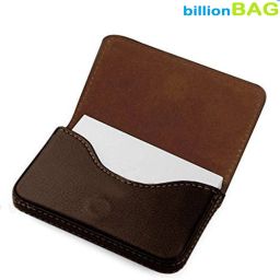 Soft Brown Leather Business Visiting 15 Card Holder-image-94