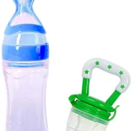 Premium Silicone Soother & Spoon Feeder Teether and Feeder-27
