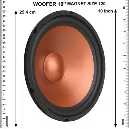 electronics crafts 10 INCH woofer SPEAKER Component Speaker EC-10RR-org Subwoofer image 4
