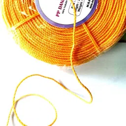 2 mm 300meter PP Nylon Rope Weight 500gm Yellow-25