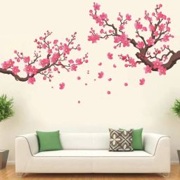 150 cm Cherry - Pink - Flower - Blossom - Tree - Colorful - Decorative - Wall Sticker - WP052 Self Adhesive Sticker-image-85