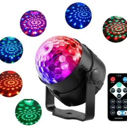 Music Sensor Disco Projector Light Stage DJ Light for Party Home Birthday Stage Single Disco Ball-18