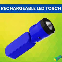 USB Rechargeable LED Torch Light with COBB Light With 1200mAh Battery LifeE17 Torch-image-82