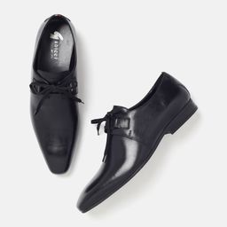 GABICCI Men Textured Leather Formal Derbys-image-96