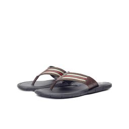 GABICCI Men Striped Leather Comfort Sandals-image-49