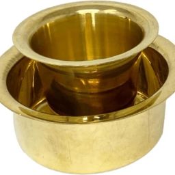 Brass Dabara Set Matt Finish 150 ml |Traditional coffee filter Indian Coffee Filter-16