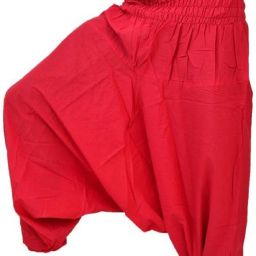 Solid Cotton Men Harem Pants-image-74