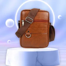 Tan Men Messenger Bag Cross Body Bags Sling Bags Ethnic/Evening Party Formal casual Artificial Leather-image-85