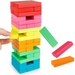 Wooden Stacking & Balancing Tower Games for Kids Adults Puzzles Toys-11
