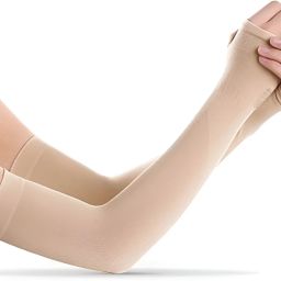 Cotton UV-Protection Hand Gloves with Finger Arm Sleeves For Men And Women Driving Gloves-image-73