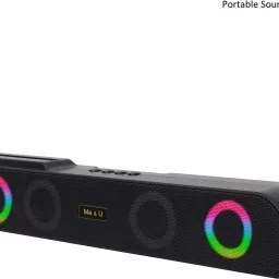 ME&U Fusion concert with Bluetooth RGB light FM USB AUX 2000 mah battery TWS 25 W Bluetooth Soundbar-picture-15