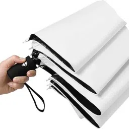 8Ribs, 3-Folding Windproof Rain & Sun Protection Umbrella-image-9