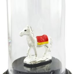 SILVERSPOT JEWEL 999 Pure Silver Beautiful Horse with Acrylic Base Idol Decorative Showpiece - 14 cm-image-47