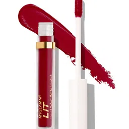 MyGlamm Long-Lasting & Smudge-Proof LIT Liquid Velvet Matte Lipstick 1.6ml - Fake ID-image-96