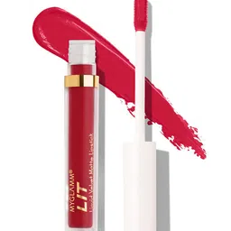 MyGlamm Long-Lasting & Smudge-Proof LIT Liquid Velvet Matte Lipstick 1.6ml - Lover-image-98