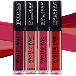 PERPAA Set of 4 Matte Me Ultra Smooth Lip Creams - 5 ml Each image 1
