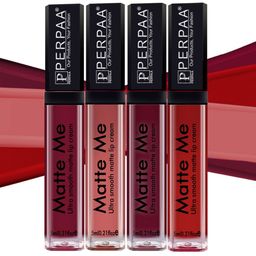 PERPAA Set of 4 Matte Me Ultra Smooth Lip Creams - 5 ml Each image 1
